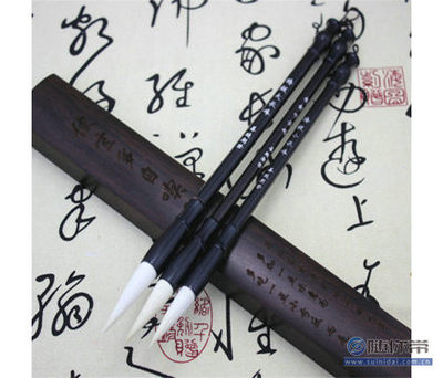 善琏湖笔厂家直销 特级大长峰精品羊毫毛笔与书法用品批发